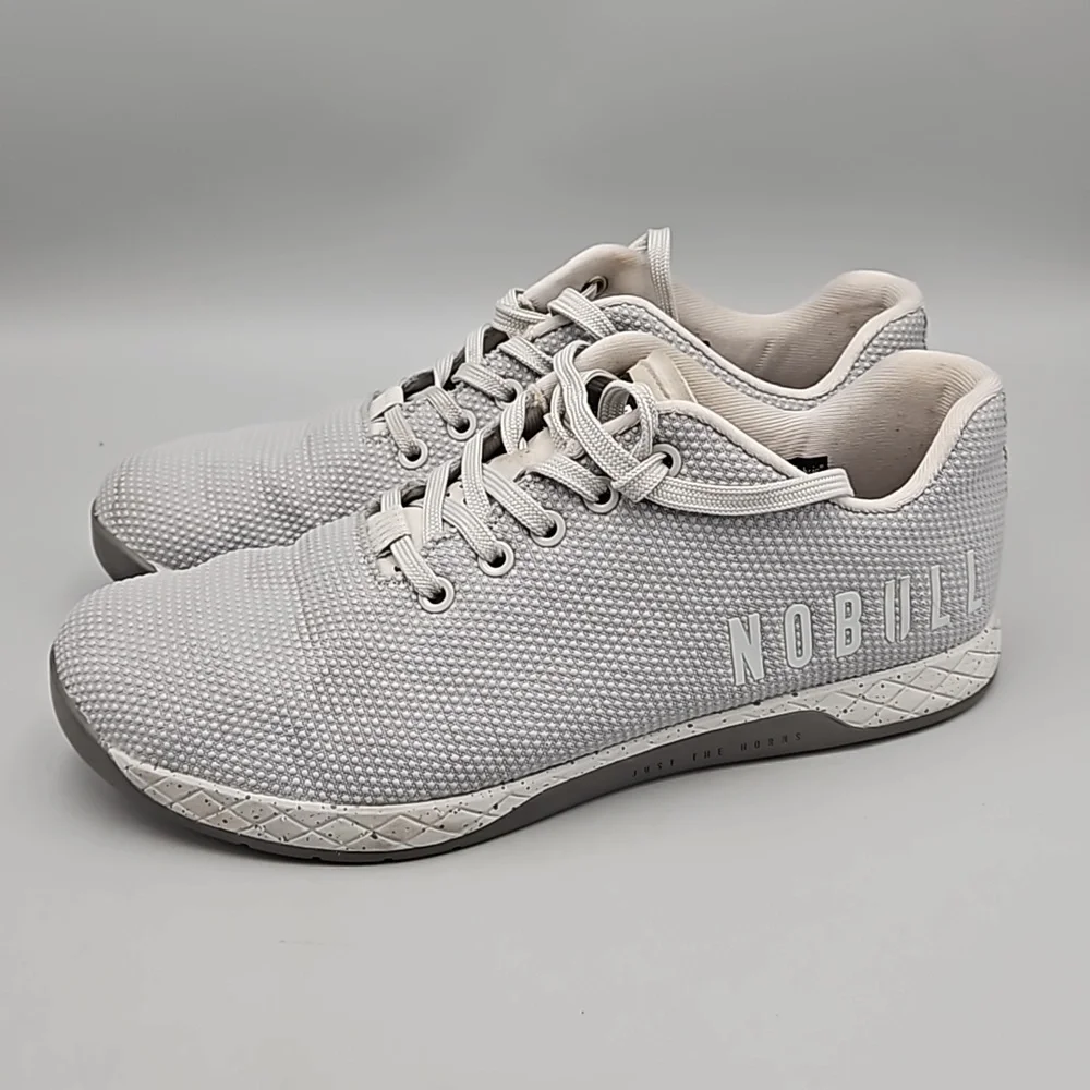 NOBULL Superfabric Trainers Crossfit Sneakers Gray Men 9 or Women 10.5